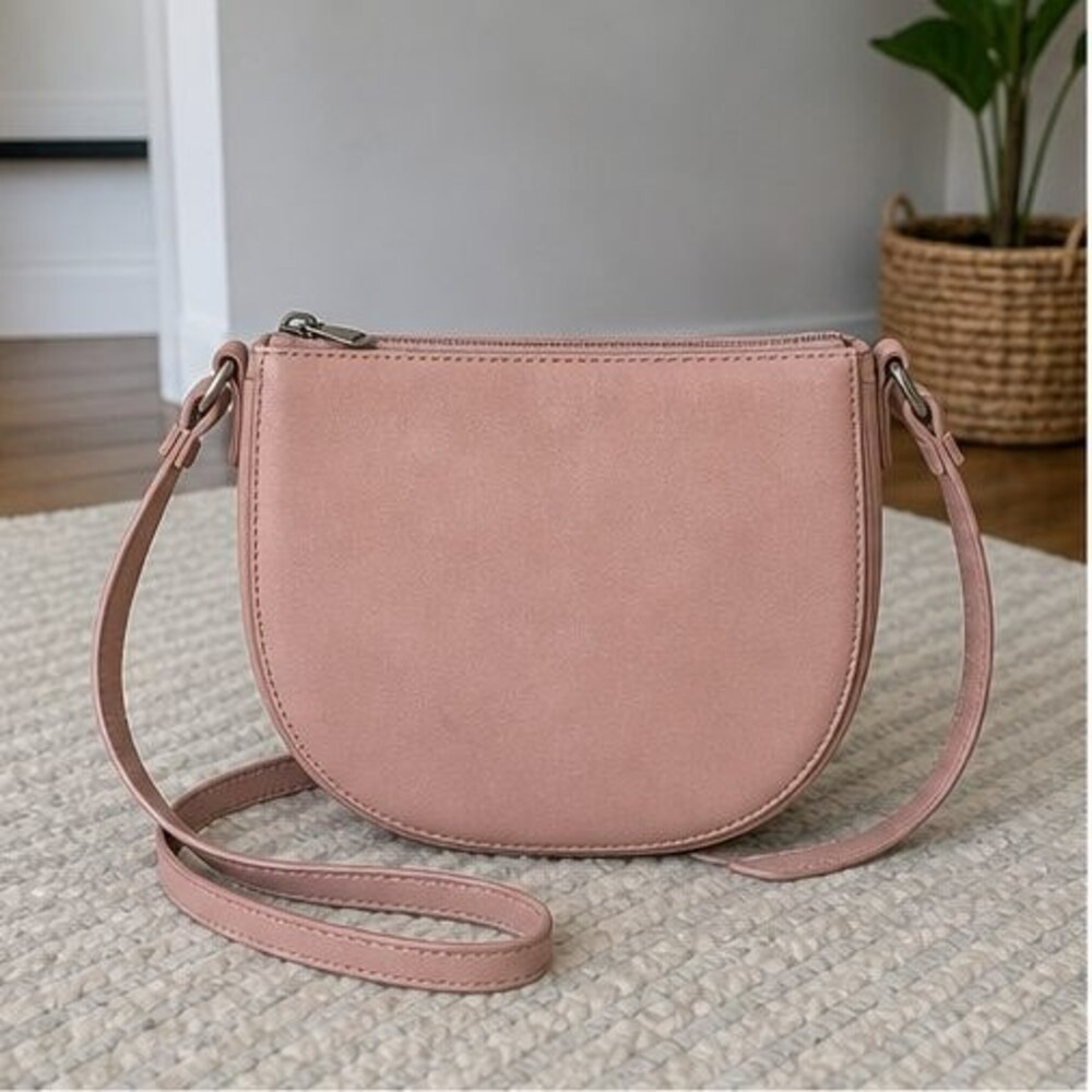 Mauve Zip Crossbody Bag